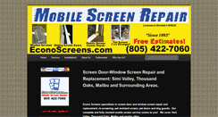 Desktop Screenshot of econoscreens.com